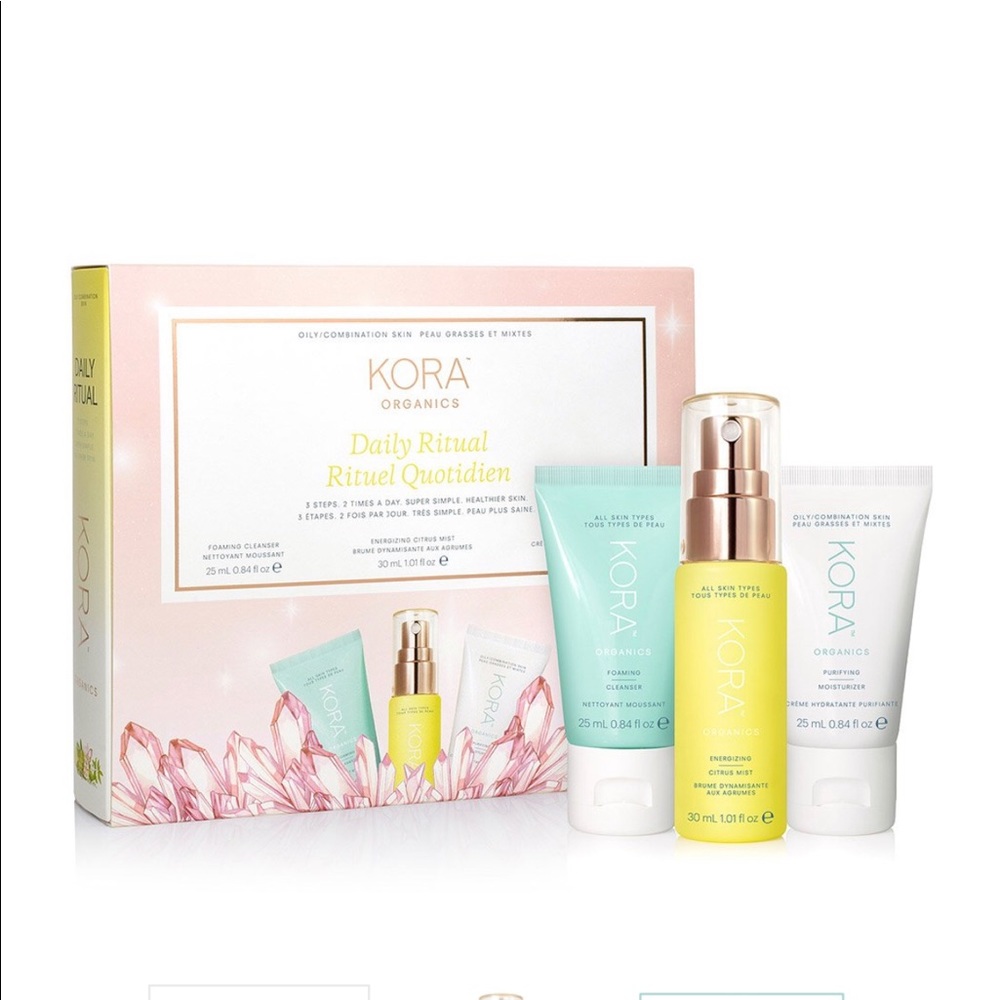 Kora Organics 3 step Daily Ritual Clean Skin - Picture 1 of 3